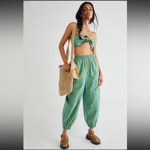 NWT Free People Plaid Set